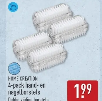 Aanbieding: 4-pack hand- en nagelborstels