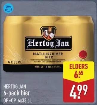 Aanbieding: 6-pack bier