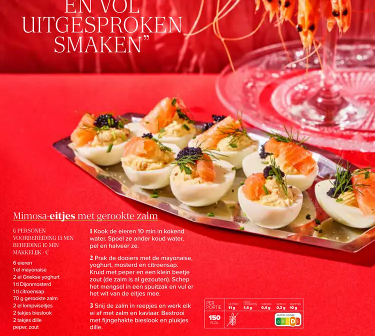 Promotie: Mimosa-eitjes met gerookte zalm