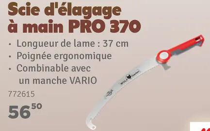 Offre: Scie d'élagage à main PRO 370