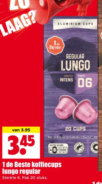 Aanbieding: 1 de Beste koffiecups lungo regular