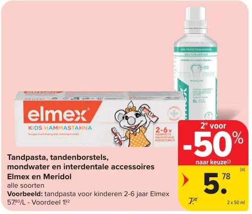 Promotie: Tandpasta, tandenborstels, mondwater en inter