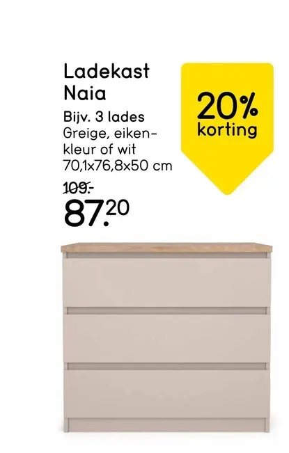 Promotie: Ladekast Naia