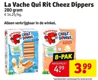 Promotie: La Vache Qui Rit Cheez Dippers