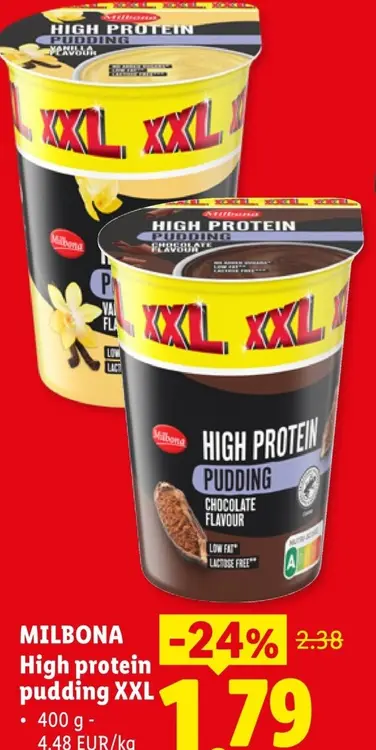 Promotie: High protein pudding XXL