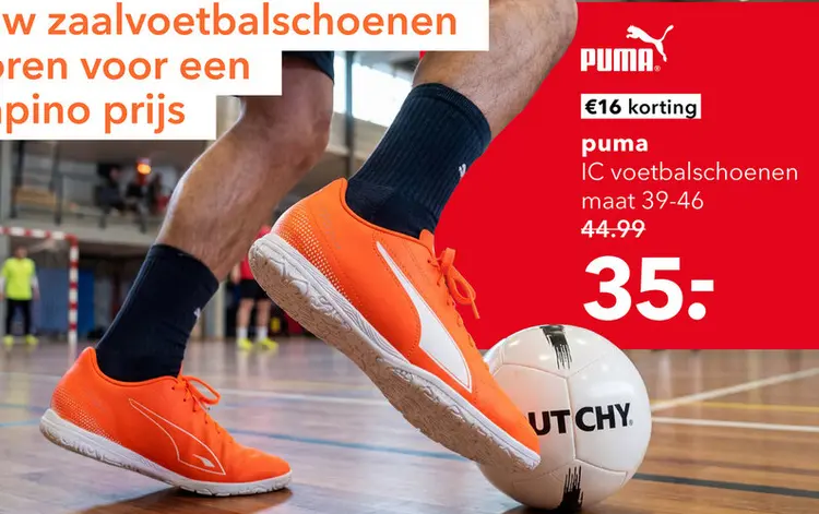 Aanbieding: Puma Vitoria II IT heren zaalschoenen oranje