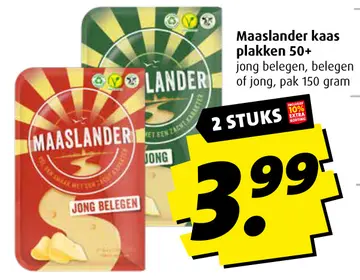 Aanbieding: Maaslander kaas plakken 50+