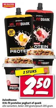 Aanbieding: XXL fit proteïne yoghurt of quark