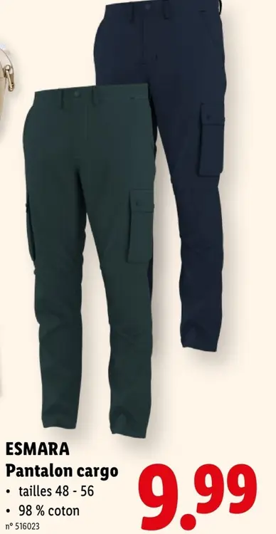 Offre: Pantalon cargo