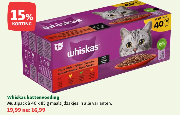 Aanbieding: Whiskas kattenvoeding