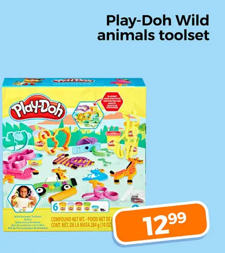 Aanbieding: Play-Doh Wild animals toolset