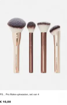 Aanbieding: PS... Pro Make-upkwasten, set van