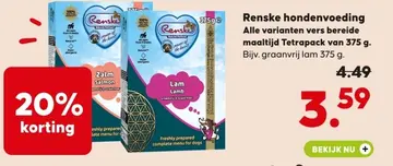 Aanbieding: Renske hondenvoeding