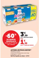 Offre: Actimel edition limitee