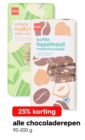 Aanbieding: Alle chocoladerepen