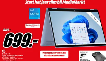 Aanbieding: Omnibook 5 Flip 14-FP0007NB - Blauw Windows laptop