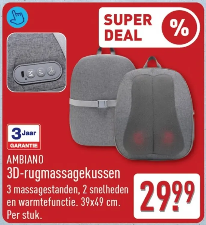 Aanbieding: 3D-rugmassagekussen