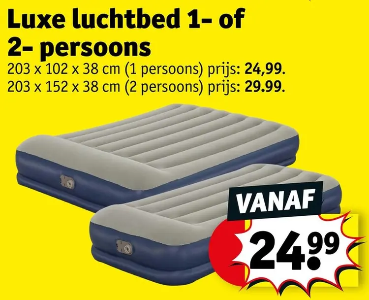Promotie: Luxe luchtbed