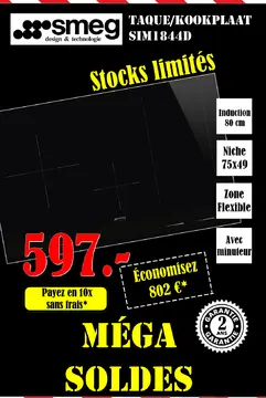Aanbieding: Kookplaat sim1844d