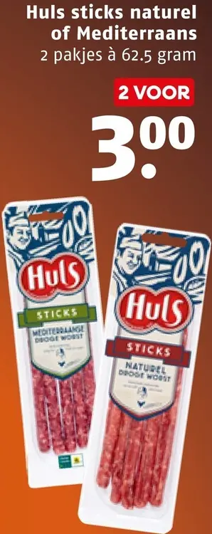 Aanbieding: Sticks naturel of Mediterraans