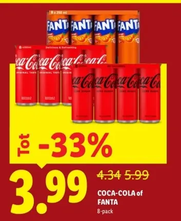 Aanbieding: COCA-COLA of FANTA