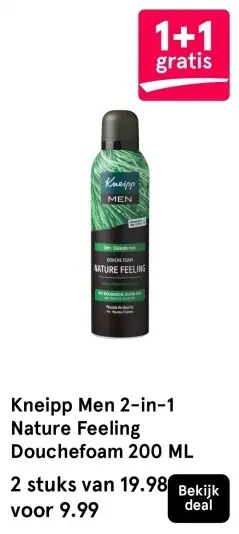 Aanbieding: Kneipp Men 2-in-1 Nature Feeling Douchefoam