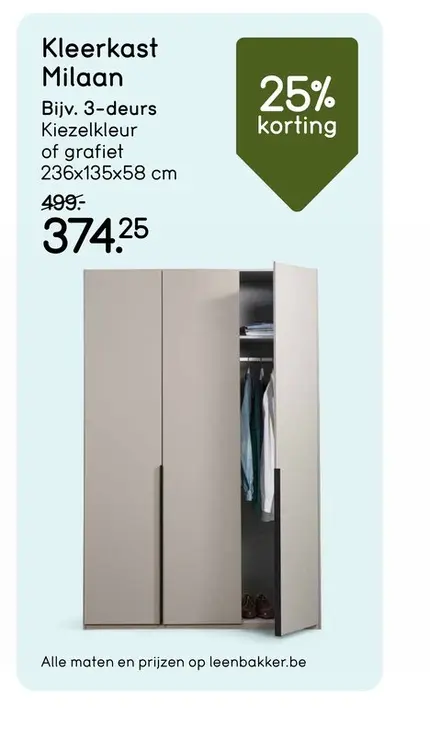 Promotie: Kleerkast Milaan