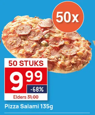 Aanbieding: Pizza Salami 50x135g