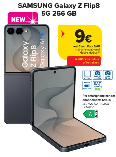 Promotie: Galaxy Z Flip8 5G 256 GB
