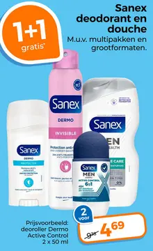 Aanbieding: Sanex deodorant en douche