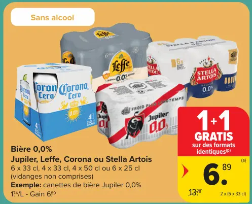 Offre: Bière 0,0%