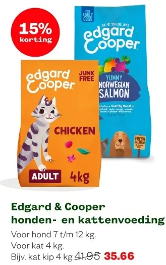 Aanbieding: Edgard & Cooper honden- en kattenvoeding
