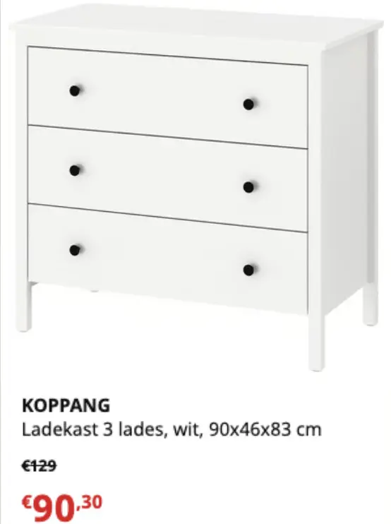 Promotie: Koppang ladekast