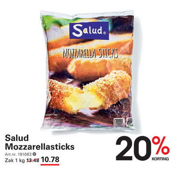 Aanbieding: Salud Mozzarellasticks