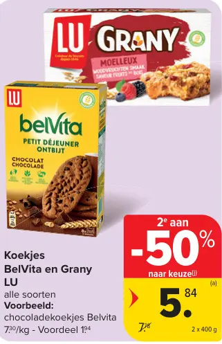 Promotie: Koekjes BelVita en Grany