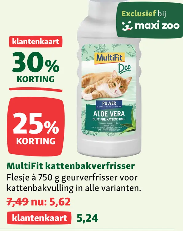 Aanbieding: MultiFit kattenbakverfrisser