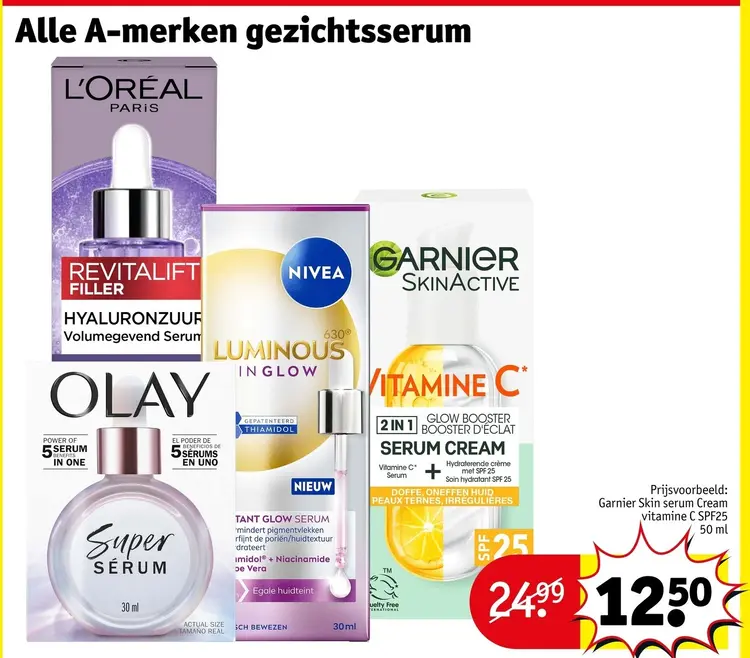 Aanbieding: Alle A-merken gezichtsserum