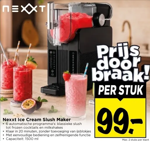 Aanbieding: Ice Cream Slush Maker