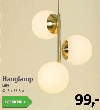 Aanbieding: Hanglamp Lilly