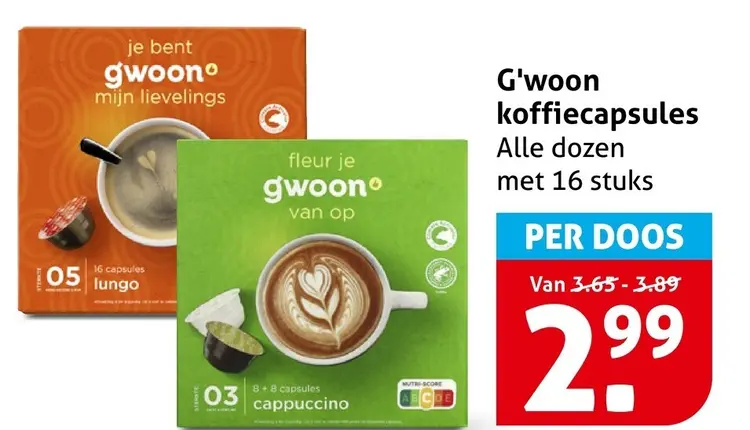 Aanbieding: koffiecapsules