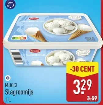 Aanbieding: Slagroomijs