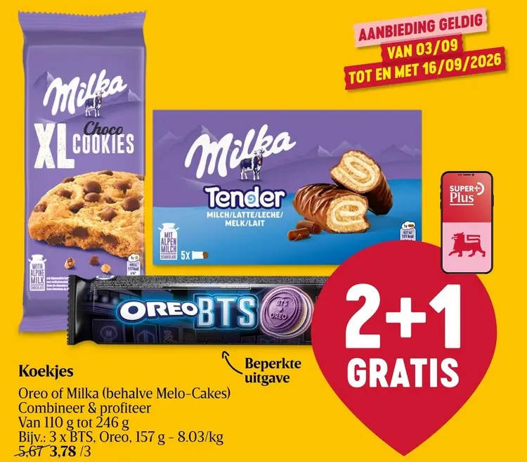 Promotie: Oreo of Milka (behalve Melo-Cakes)