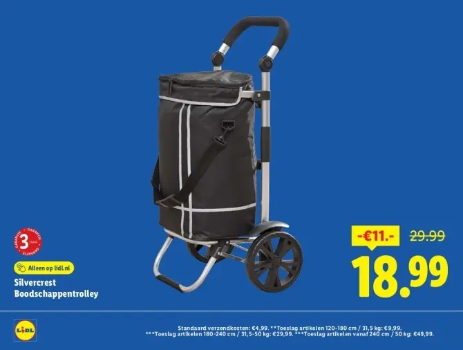Aanbieding: Boodschappentrolley