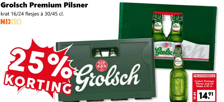 Aanbieding: Grolsch Premium Pilsner
