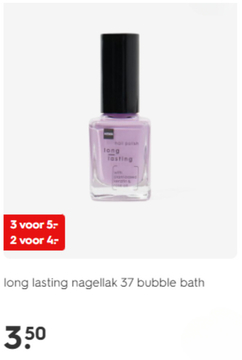 Aanbieding: long lasting nagellak 37 bubble bath 3 stuks