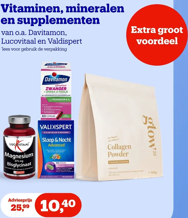 Promotie: Vitaminen, mineralen en supplementen