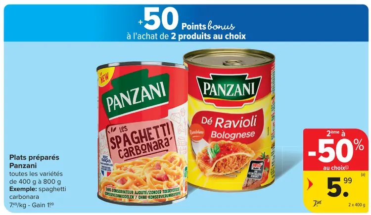 Offre: Plats préparés