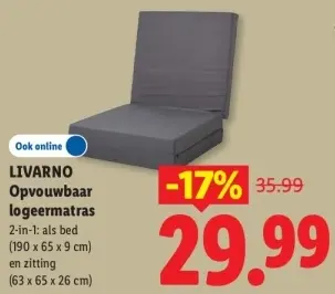 Aanbieding: Opvouwbaar logeermatras
