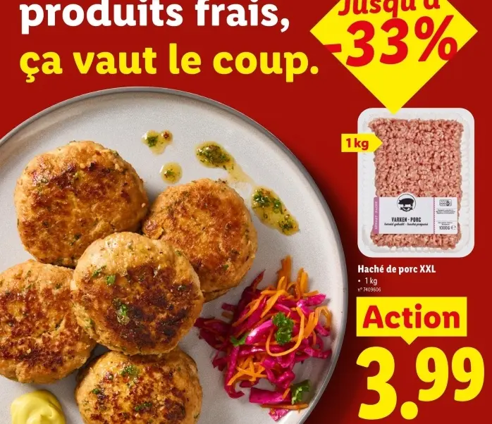 Offre: Haché de porc XXL