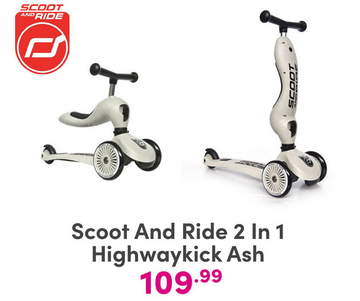 Aanbieding: Scoot And Ride 2 In 1 Highwaykick Ash 